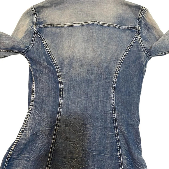 GUESS Denim Button Down Shirt Size XS - Picture 6 of 6